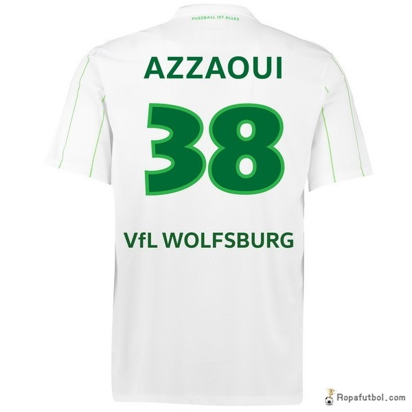 Camiseta VfL Wolfsburgo Replica Segunda Ropa Azzaoui 2016/17 Blanco